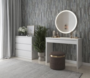 Стол косметический Энкель 100 белый в Александровском - alexsandrovskoe.ok-mebel.com | фото 4