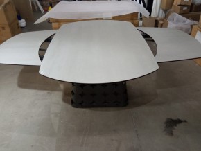Стол LORENS 150 TL-58 поворотная система раскладки, испанская керамика / Темно-серый, ®DISAUR в Александровском - alexsandrovskoe.ok-mebel.com | фото 2