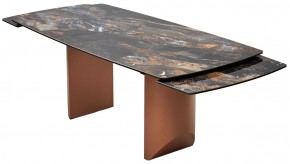 Стол ПУАНТО 200 TITANIUM LAWA NERO, керамика / МЕДЬ каркас М-City в Александровском - alexsandrovskoe.ok-mebel.com | фото 11