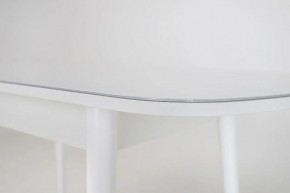 Стол раскладной со стеклом (опоры массив цилиндрический) "Хоста" в Александровском - alexsandrovskoe.ok-mebel.com | фото 6
