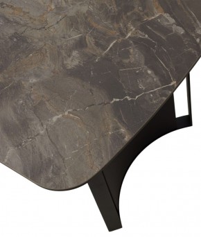 Стол RASMUS 160 KL-80 Серый мрамор, итальянская керамика / черный каркас, ®DISAUR в Александровском - alexsandrovskoe.ok-mebel.com | фото 9