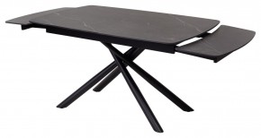 Стол RIVOLI 140 MATT BLACK MARBLE SOLID CERAMIC / BLACK, ®DISAUR в Александровском - alexsandrovskoe.ok-mebel.com | фото 6
