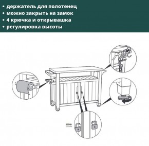Столик для барбекю 207 Л (Unity XL 207L) в Александровском - alexsandrovskoe.ok-mebel.com | фото 8