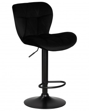 Стул барный DOBRIN BARNY BLACK, черный велюр (MJ9-101) в Александровском - alexsandrovskoe.ok-mebel.com | фото