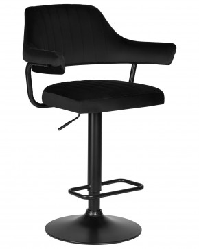 Стул барный DOBRIN CHARLY BLACK, черный велюр (MJ9-101) в Александровском - alexsandrovskoe.ok-mebel.com | фото 2