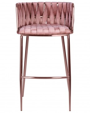 Стул барный DOBRIN EMMA ROSE GOLD, розовый велюр (VF-10) в Александровском - alexsandrovskoe.ok-mebel.com | фото 6