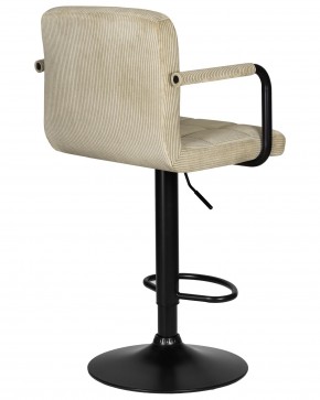 Стул барный DOBRIN KRUGER ARM BLACK, бежевый вельвет (LAR-E2041-04) в Александровском - alexsandrovskoe.ok-mebel.com | фото 4
