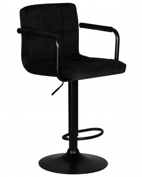 Стул барный DOBRIN KRUGER ARM BLACK, черный вельвет (LAR-E2041-52) в Александровском - alexsandrovskoe.ok-mebel.com | фото 2
