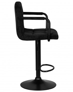 Стул барный DOBRIN KRUGER ARM BLACK, черный вельвет (LAR-E2041-52) в Александровском - alexsandrovskoe.ok-mebel.com | фото 3