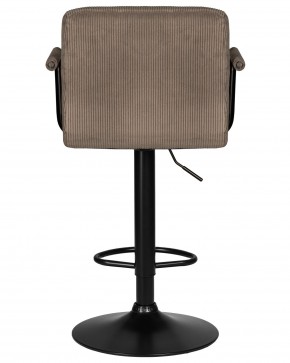 Стул барный DOBRIN KRUGER ARM BLACK, какао вельвет (LAR-E2041-05) в Александровском - alexsandrovskoe.ok-mebel.com | фото 5