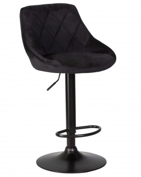 Стул барный DOBRIN LOGAN BLACK, черный велюр (MJ9-101) в Александровском - alexsandrovskoe.ok-mebel.com | фото