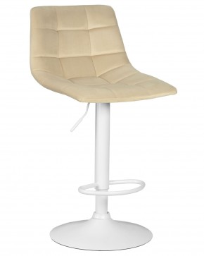 Стул барный DOBRIN TAILOR WHITE, бежевый велюр (MJ9-10) в Александровском - alexsandrovskoe.ok-mebel.com | фото