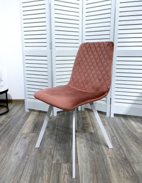 Стул DAIQUIRI BLUVEL-52 PINK / белый каркас, велюр М-City в Александровском - alexsandrovskoe.ok-mebel.com | фото 7