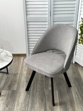 Стул DUNA 360 град. поворот. B22 Серый, велюр / черный каркас, М-City в Александровском - alexsandrovskoe.ok-mebel.com | фото 8