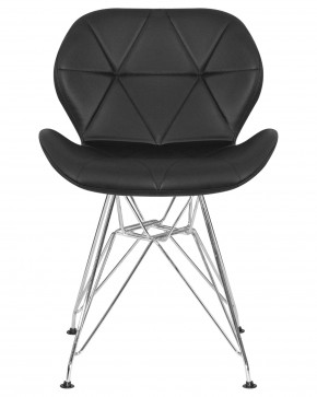 Стул обеденный DOBRIN BUTTERFLY CHROME, ножки хром, цвет чёрный в Александровском - alexsandrovskoe.ok-mebel.com | фото 7