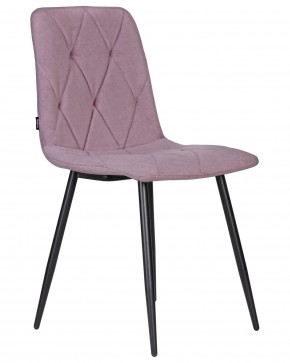 Стул обеденный DOBRIN CHILLY ROMBO, Лавандовый Simple 48, основание черное в Александровском - alexsandrovskoe.ok-mebel.com | фото 2