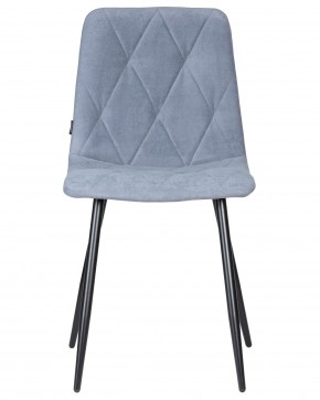 Стул обеденный DOBRIN CHILLY ROMBO, Серо-голубой Simple 26, основание черное в Александровском - alexsandrovskoe.ok-mebel.com | фото 6