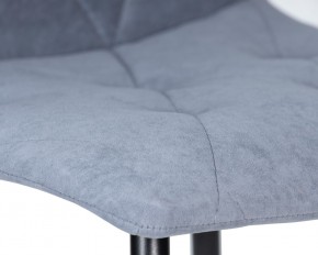 Стул обеденный DOBRIN CHILLY ROMBO, Серо-голубой Simple 26, основание черное в Александровском - alexsandrovskoe.ok-mebel.com | фото 9
