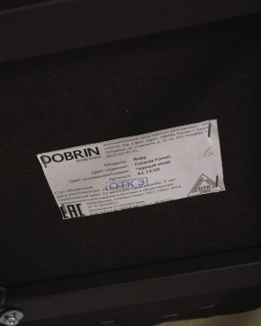 Стул обеденный DOBRIN ROBY, ЭМАЛЬ ЧЕРНЫЙ МУАР велюр Catania Forest в Александровском - alexsandrovskoe.ok-mebel.com | фото 12