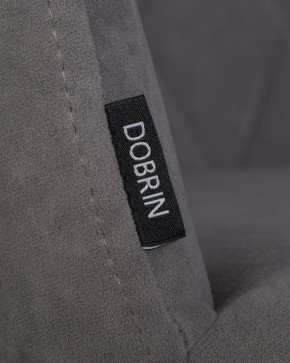 Стул обеденный DOBRIN ROBY, ЭМАЛЬ ЧЕРНЫЙ МУАР велюр Catania Stone в Александровском - alexsandrovskoe.ok-mebel.com | фото 7