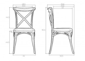 Стул обеденный DOBRIN ZILAN, цвет чёрный (B-03) в Александровском - alexsandrovskoe.ok-mebel.com | фото 9