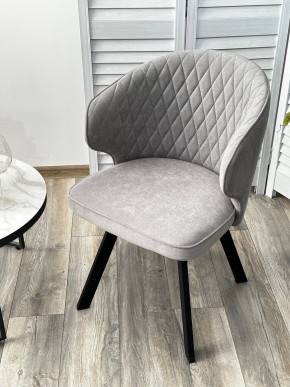 Стул SKAT 360 град. поворот. B22 Серый, велюр / черный каркас, М-City в Александровском - alexsandrovskoe.ok-mebel.com | фото 3