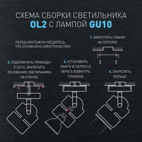 Светильник на штанге Эра OL2 GU10 BK Б0044260 в Александровском - alexsandrovskoe.ok-mebel.com | фото 3