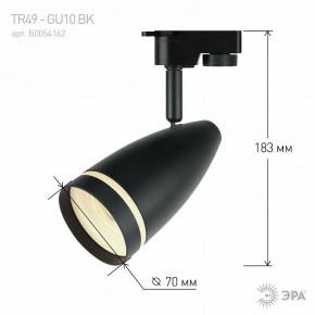 Светильник на штанге Эра  TR49 - GU10 BK в Александровском - alexsandrovskoe.ok-mebel.com | фото 4