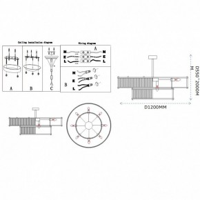 Светильник на штанге Imperiumloft RH Marais Round Chandelier 40,2668 в Александровском - alexsandrovskoe.ok-mebel.com | фото 11