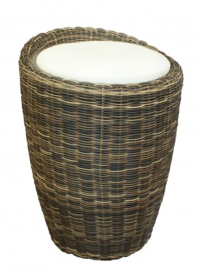 Табурет с местом для хранения LM-1100Rattan, кремовый в Александровском - alexsandrovskoe.ok-mebel.com | фото