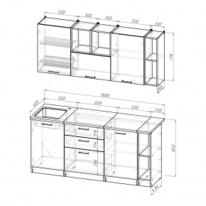 ТОМИЛЛА Кухонный гарнитур Макси 4 (1800 мм ) в Александровском - alexsandrovskoe.ok-mebel.com | фото 2