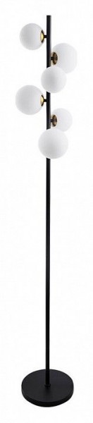Торшер Arte Lamp Gemini A2243PN-6BK в Александровском - alexsandrovskoe.ok-mebel.com | фото