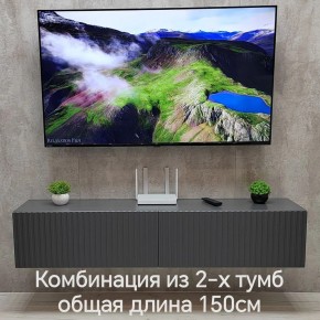 Тумба подвесная под ТВ LINES MTV1-MA 750 Темно-серый (Графит-M 10.1.25) в Александровском - alexsandrovskoe.ok-mebel.com | фото 10