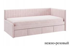 ТВИКС Кровать (тахта) с ящиками 900 (нежно-розовый) в Александровском - alexsandrovskoe.ok-mebel.com | фото
