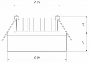 Встраиваемый светильник Elektrostandard  a032751 в Александровском - alexsandrovskoe.ok-mebel.com | фото 4