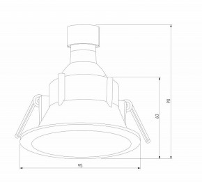 Встраиваемый светильник Elektrostandard Side 25059/01 в Александровском - alexsandrovskoe.ok-mebel.com | фото 6
