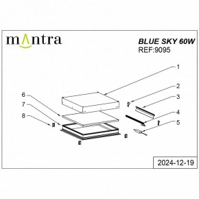 Встраиваемый светильник Mantra Blue Sky 9095 в Александровском - alexsandrovskoe.ok-mebel.com | фото 5