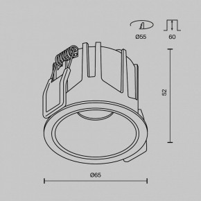 Встраиваемый светильник Maytoni Alfa LED DL043-01-10W2.7K-RD-W в Александровском - alexsandrovskoe.ok-mebel.com | фото 10