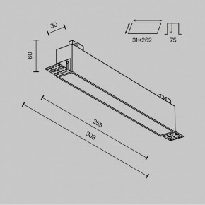 Встраиваемый светильник Maytoni Basis DL066-20W3-6K-TRS-W в Александровском - alexsandrovskoe.ok-mebel.com | фото 6