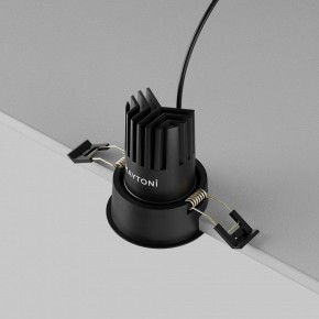 Встраиваемый светильник Maytoni Dip DL115-10W-2.7K-B в Александровском - alexsandrovskoe.ok-mebel.com | фото 6