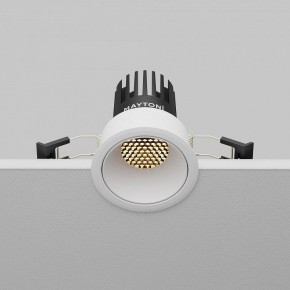 Встраиваемый светильник Maytoni Dip DL115-10W-2.7K-W в Александровском - alexsandrovskoe.ok-mebel.com | фото 7