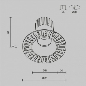 Встраиваемый светильник Maytoni Dip DL119-10W-2.7K-TRS-W в Александровском - alexsandrovskoe.ok-mebel.com | фото 10
