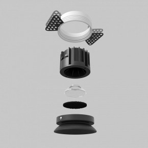 Встраиваемый светильник Maytoni Round DL058-12W2.7K-TRS-B в Александровском - alexsandrovskoe.ok-mebel.com | фото 5