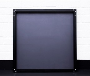 Зеркало Corsica 600х600 black без подсветки Sansa (SB1064Z) в Александровском - alexsandrovskoe.ok-mebel.com | фото 3