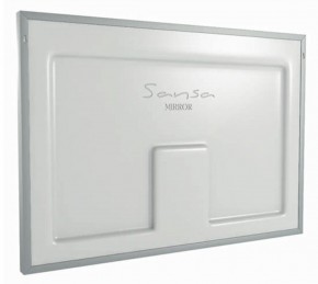 Зеркало Dream 100 alum (линза) с подсветкой Sansa (SDL1027Z) в Александровском - alexsandrovskoe.ok-mebel.com | фото 2